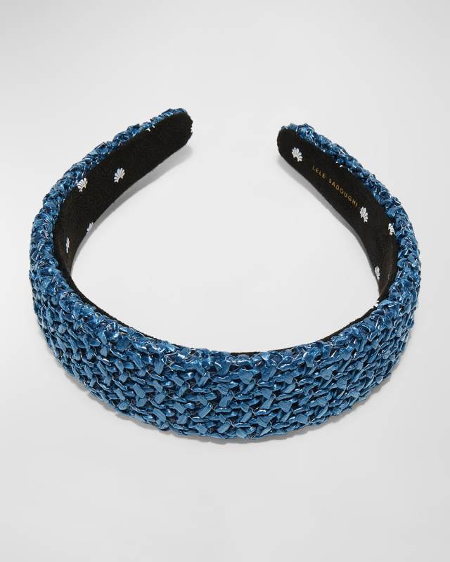 Bessette Metallic Raffia Headband